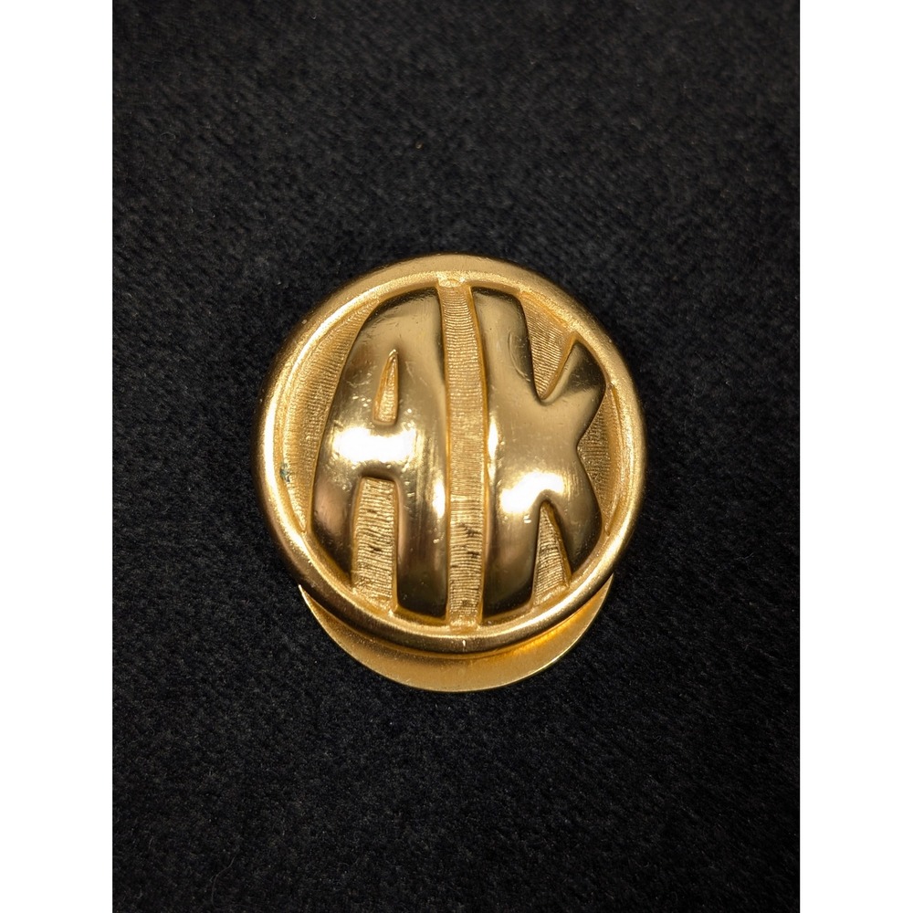 Vintage Anne Klein Gold Tone‎ Scarf Clip Dress Clip Designer Accessory